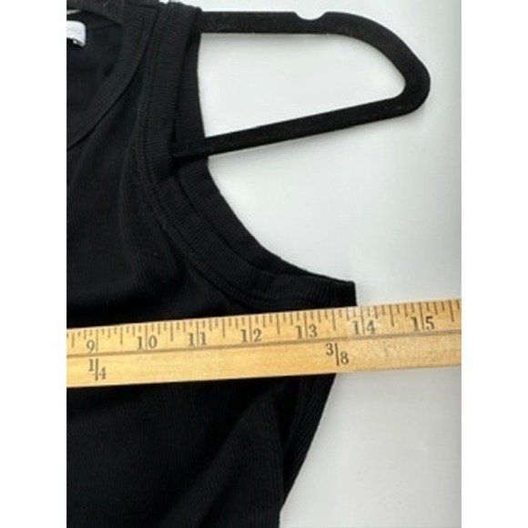 House Of Harlow 1960 Black Ribbed Knit Sleeveless Midi‎ Dress - Comfortable - Picture 6 of 8